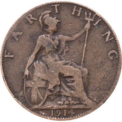 купить Великобритания 1 фартинг (farthing) 1914