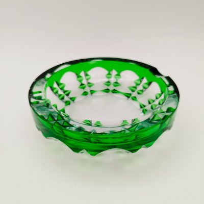 купить Пепельница с резным декором, хрусталь, нацвет, Германия, 1960-1990 гг.