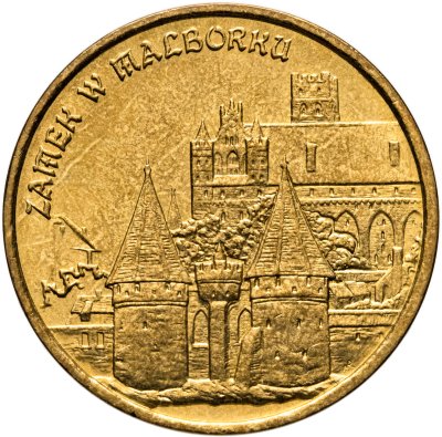 купить Польша 2 злотых 2002 "Памятники Польши - Замок Мариенбург"