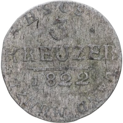 купить Саксен-Кобург-Заальфельд 3 крейцера 1822