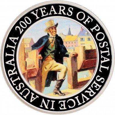 Купить Австралия 1 доллар 2009 "200 лет почте Австралии" Proof