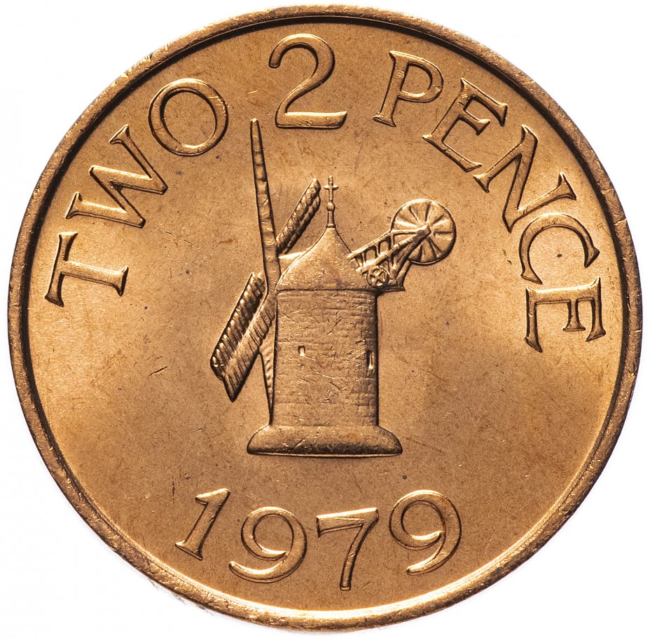 купить Гернси 2 пенса (pence) 1979