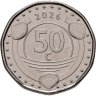 Купить Кюрасао 50 центов 2026 "Чемпионат мира по футболу 2026 года" цветная