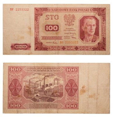 купить Польша 100 злотых 1948
