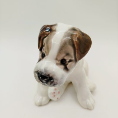 купить Статуэтка "Щенок", скульптор Е.М. Гуревич, фаянс, роспись, глазурь, Конаковский фаянсовый завод им. М.И. Калинина (ЗиК Конаково), СССР, 1952-1958 гг.