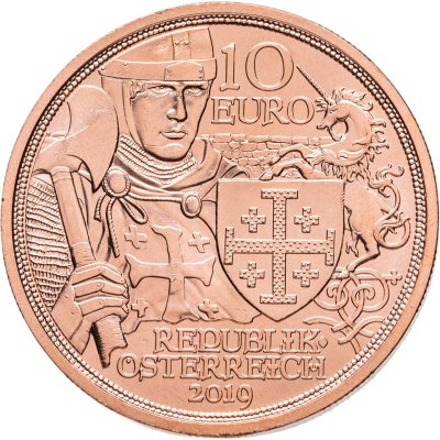 купить Австрия 10 евро 2019 Рыцарские истории - Приключения