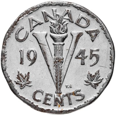 купить Канада 5 центов (cents) 1945
