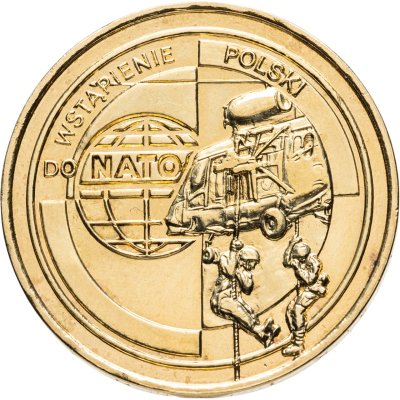 купить Польша 2 злотых (zlotе) 1999 Вступление Польши в НАТО