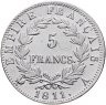 Купить Франция 5 франков (francs) 1811 с портретом Императора Наполеона I монетный двор А - Париж