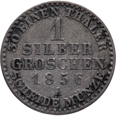 купить Германия, Пруссия 1 серебряный грош 1856