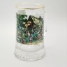 Купить Кружка пивная, украшенная изображением пиршества, стекло, деколь, золочение, Германия, 1980-2000 гг.