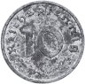 Купить Германия, послевоенная оккупация 10 рейхспфеннигов (reichspfennig) 1947, знак монетного двора: "F" - Штутгарт