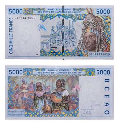 купить Кот д'Ивуар 5000 франков 2002