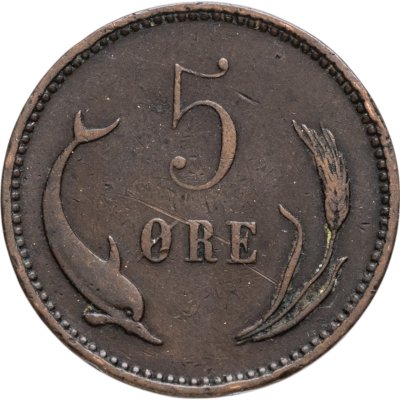 купить Дания 5 эре (ore) 1906