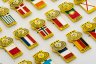 Купить Набор значков СССР "Чемпионат Европы по футболу 1984 Юноши UEFA ", 34 шт