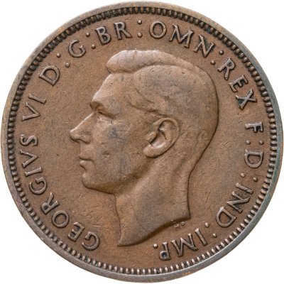 купить Великобритания 1/2 пенни (penny) 1941