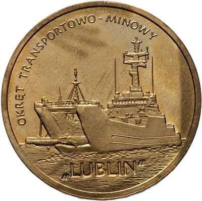 купить Польша 2 злотых 2013 "Военно-транспортный корабль «Люблин»"