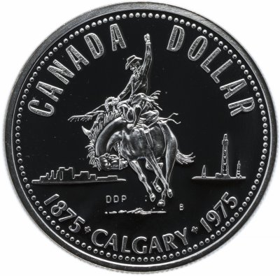 купить Канада 1 доллар 1975 "100 лет городу Калгари""