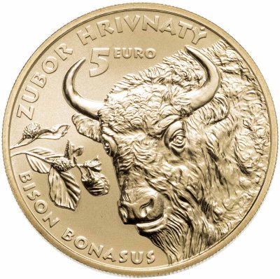 купить Словакия 5 евро 2024 Зубр