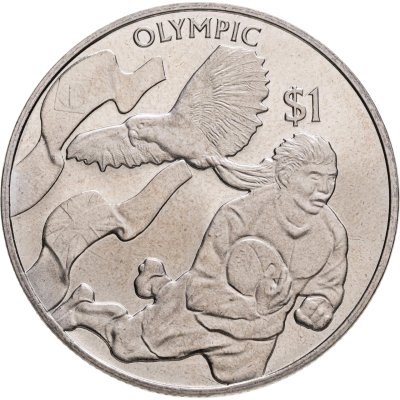 купить Британские Виргинские острова 1 доллар (dollar) 2016 XXXI Летние Олимпийские игры 2016 - Регби