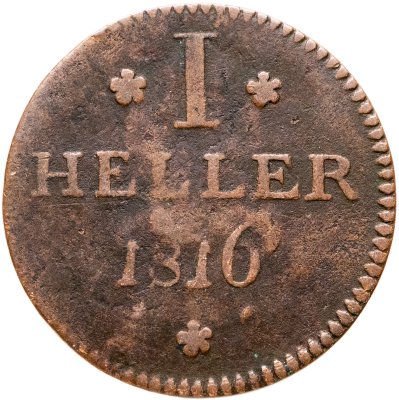 купить Германия, Франкфурт 1 геллер 1816