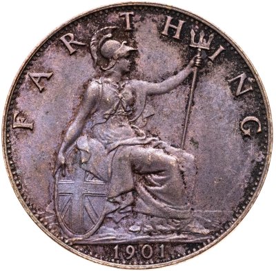 купить Великобритания 1 фартинг (farthing) 1901