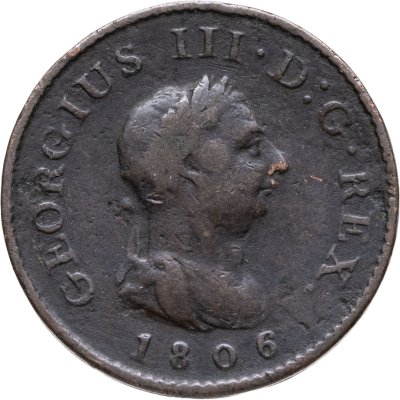 купить Великобритания 1 фартинг 1806