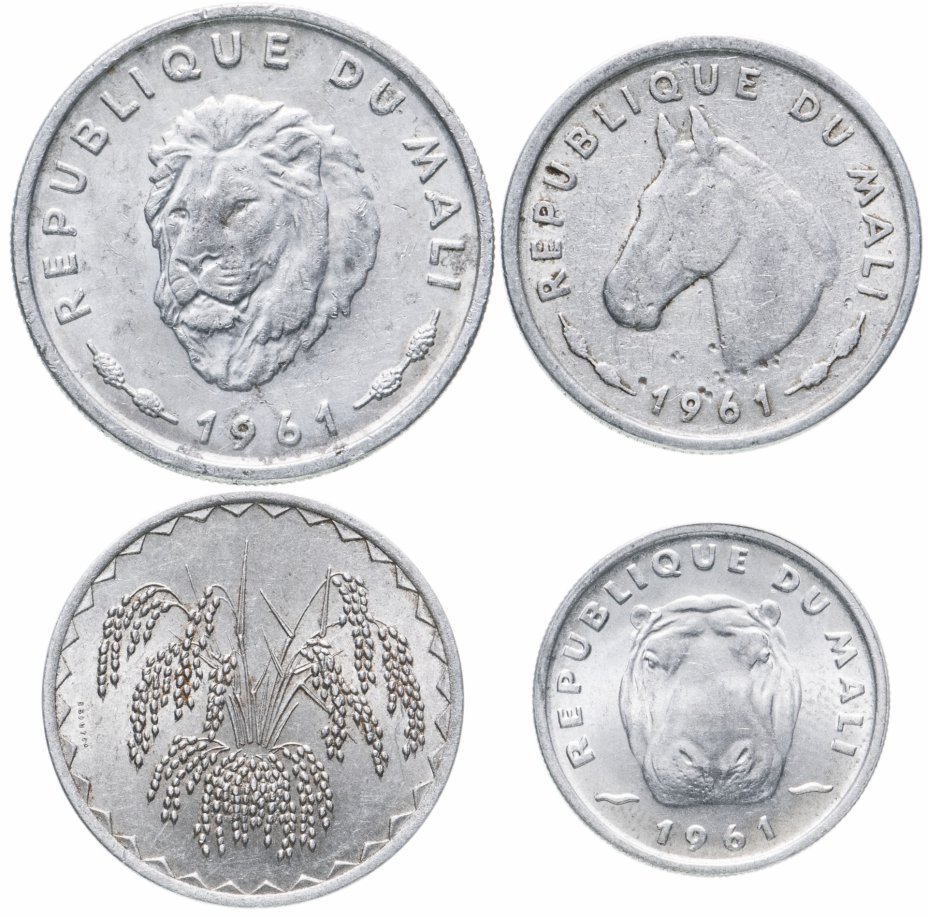купить Мали набор из 4-х монет 1961-1976