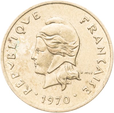 купить Новые Гебриды 1 франк (franc) 1970