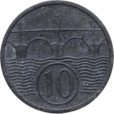 купить Богемия и Моравия 10 геллеров (haleru) 1943