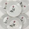 Купить Набор из 6-ти обеденных тарелок с изображением розы, фарфор, деколь, золочение, Kahla, ГДР, 1968-1987 гг.