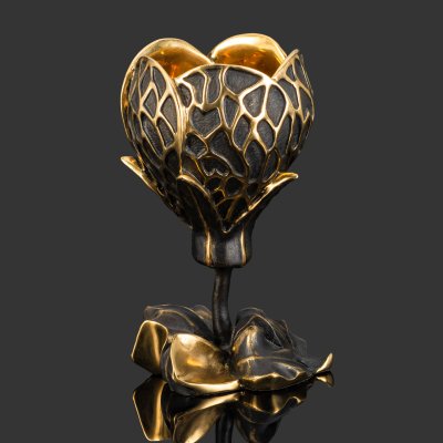 купить Вазочка - подсвечник "Китайский фонарик", бронза, патина, Российская Федерация, 2025 г.