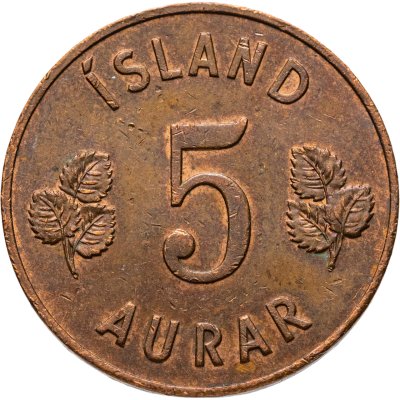 купить Исландия 5 эйре (aurar) 1946-1966 (случайный год)