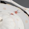 Купить Набор из соусника, ложки и тарелки с цветочным декором, фарфор, деколь, золочение, Коростенский фарфоровый завод, СССР, 1954-1962 гг.