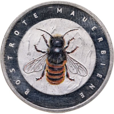 купить Германия 5 евро 2023 "Царство насекомых - Рыжая пчела"