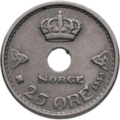 купить Норвегия 25 эре (ore) 1939