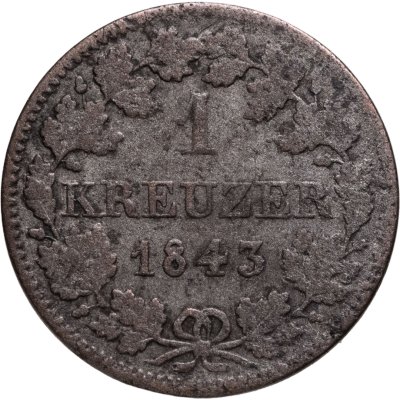 купить Бавария 1 крейцер 1843