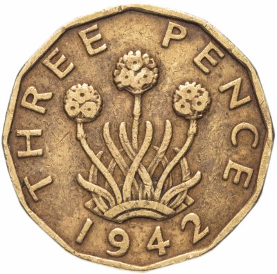 Купить Великобритания 3 пенса (pence) 1942