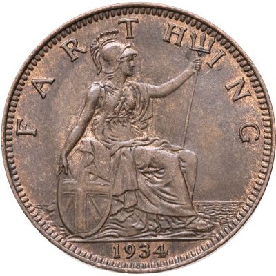 купить Великобритания 1 фартинг (farthing) 1934
