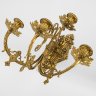 Купить Подсвечник настенный (бра) на 4 свечи с ажурно-растительным декором, латунь, золочение, Европа, 1960-1980 гг.