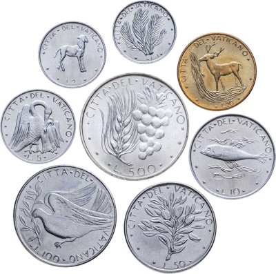 купить Ватикан годовой набор из 8 монет 1976