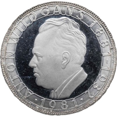 купить Австрия 500 шиллингов (shillings) 1981 "100 лет со дня рождения Антона Вильдганса"