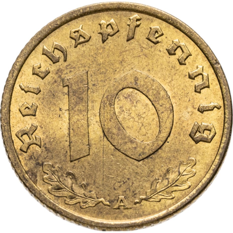 купить Германия (Третий рейх) 10 рейхспфеннигов (reichspfennig) 1938 A