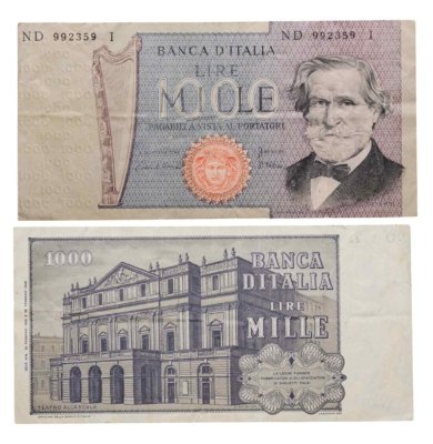 купить Италия 1000 лир 1969