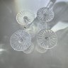 Купить Набор из 4 бокалов с резным геометрическим декором, хрусталь, алмазная грань, СССР, 1970-1990 гг.