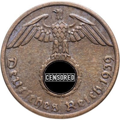 купить Германия, Третий рейх 1 рейхспфенниг (reichspfennig) 1939 A