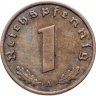 Купить Германия, Третий рейх 1 рейхспфенниг (reichspfennig) 1939 A