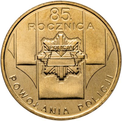 купить Польша 2 злотых 2004 "85 лет полиции Польши"