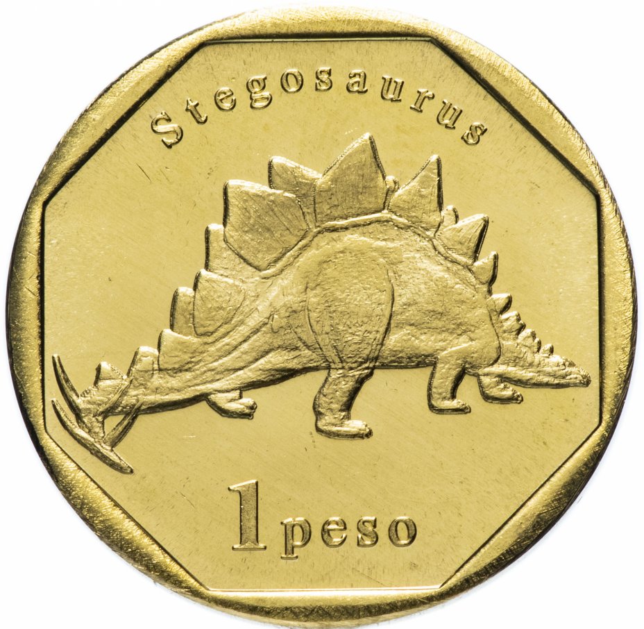 купить Синт-Мартен монетовидный жетон 1 песо 2019 "Стегозавр"