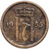 Купить Норвегия 1 эре (ore) 1955